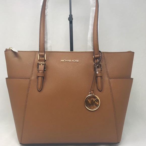Michael Kors Handbags - MICHAEL KORS CHARLOTTE LARGE ZIP TOTE SHOULDER BAG